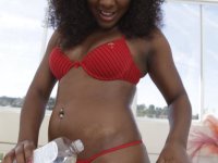 African hottie Ms Platinum giving a blowjob before hardcore fucking - Photo #4