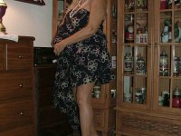 Fat grandmother with blonde hair exposes herself in tan nylons and garters - Photo #7