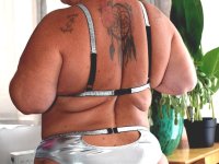 Older fatty Princess Peachy takes off her bikini to go nude in heels - Photo #4