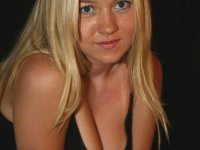 Blonde girl Alison hugs a girlfriend after modeling in the nude - Photo #4