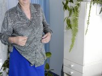 Chubby granny presents her natural tits and toys her hairy vagina with a vase - Photo #2
