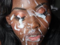 Ebony babe in stockings Osa Lovely having a gangbang with a group of locals - Photo #14