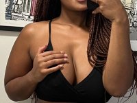 Ebony amateur models in bikini panties while sporting hairstyles - Photo #7
