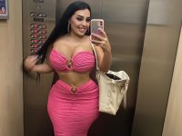 Hot Latina girl shows her huge tits and big ass in public and private locations - Photo #16