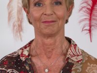 Blonde grandmother masturbates in sheer stockings during her nude premiere - Photo #1