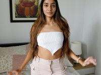 Beautiful babe Paulette Donceles shows her tanned tits and her big ass - Photo #1