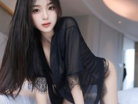 Fair skinned Asian beauty removes her robe while wearing sensual lingerie - Photo #9