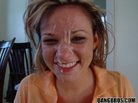 Young blonde Nikki Sexx receives a money shot after sucking on a big cock - Photo #20