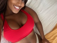 Ebony solo girl models revealing lingerie during non nude action - Photo #10