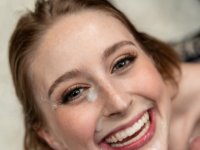 Nice teen Laney Grey takes a cumshot on her tongue during a POV handjob - Photo #20