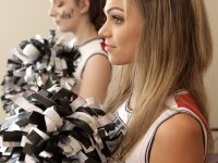 Slutty blonde cheerleader interrupts practice to fuck stepbrother for creampie - Photo #7