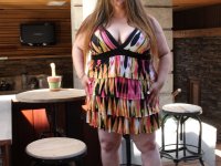 Sexy BBW Angel Cheeks exposes her saggy tits and huge ass outdoors - Photo #1