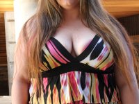 Sexy BBW Angel Cheeks exposes her saggy tits and huge ass outdoors - Photo #2