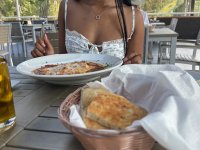 Pretty black girl takes a day trip with her feet and pussy bare - Photo #11