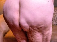 Naughty chubby granny Modesta shows her saggy tits while completely naked - Photo #13