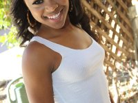 Petite Black cutie Amilian Kush cheats on her groom with two painters outdoors - Photo #2
