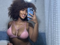 Ebony solo girl takes selfies in a variety of revealing lingerie outfits - Photo #6