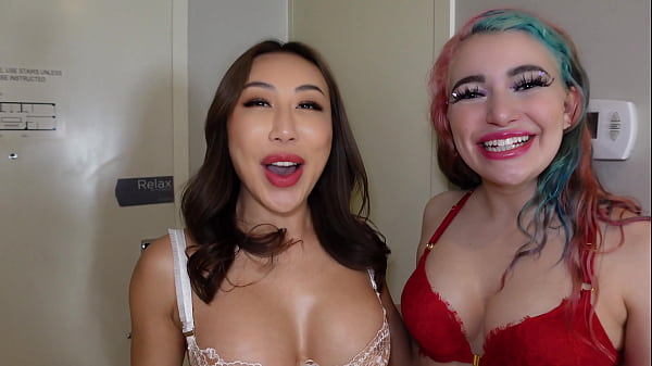 Couple Bring in HOT Asian for Valentine's Day Threesome