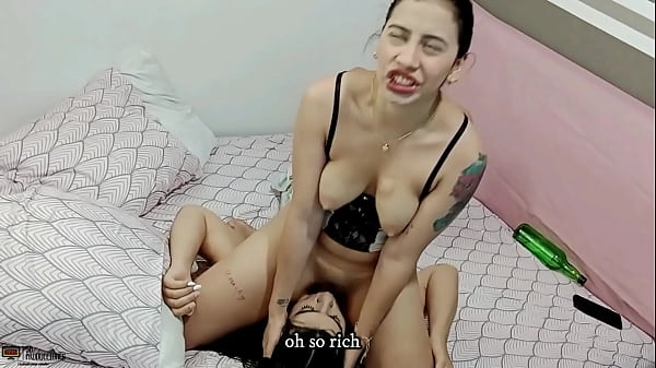 Horny lesbians licking and squirting on each other