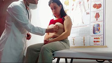Gynecologist sticks finger in patient's anus and fucks her!