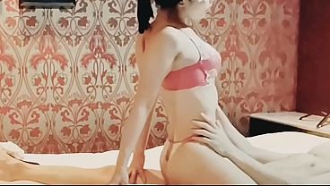 A busty mature woman in red underwear makes me ejaculate with a blowjob and cowgirl position. Home made amateur personal filming