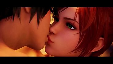 Talim x Amy Sorel lesbian kissing (Soul Calibur VI  AI generated)