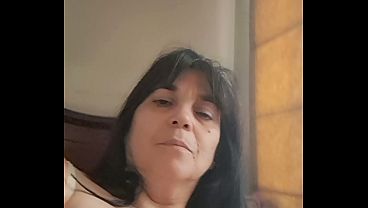 excited mature milf touching herself