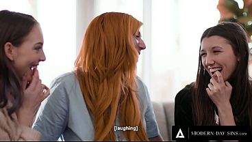 MODERN-DAY SINS - Naughty MILF Neighbor Takes Advantage Of Teen Girls With Hot Lesbian Threesome