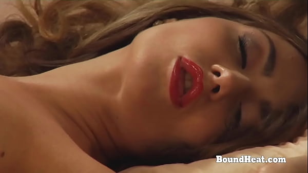 Tied Up Lesbian Slave In Bondage Whipped While Madame Orgasms
