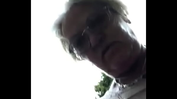 Granny hairy pussy under dress