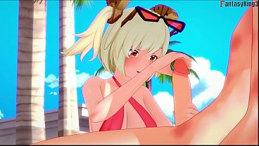 Burnice Bikini blowjob on the beach - Zenless Zone Zero | Full & Pov version on Sheer & PTRN: Fantasyking3