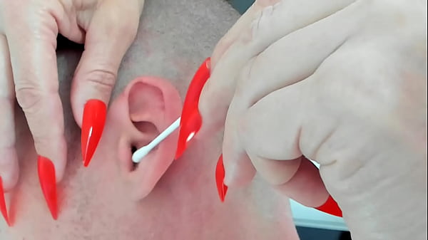 Mature cougar femdommassage long nails asmr