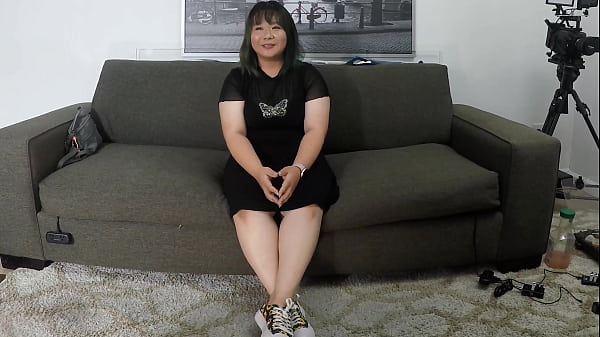 Thick Asian gets so horny she needs cock in both holes on camera