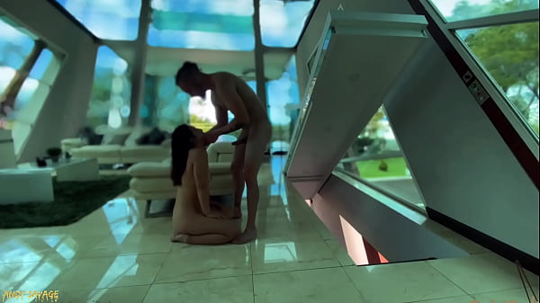 WMAF couple fucking in the glass house