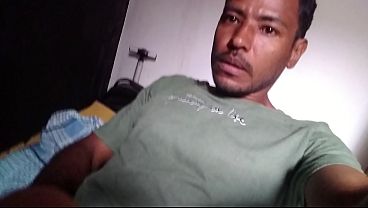 Moreno, a Brazilian porn actor, masturbating in his room.