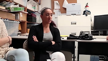 Young Stepdaughter And Hot Mom Fuck The Security Officer To Avoid Fine