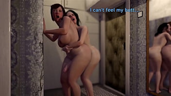 3D Shemale Compilation - MILF Mommy fucks Sissy Guy in Ass and Mouth