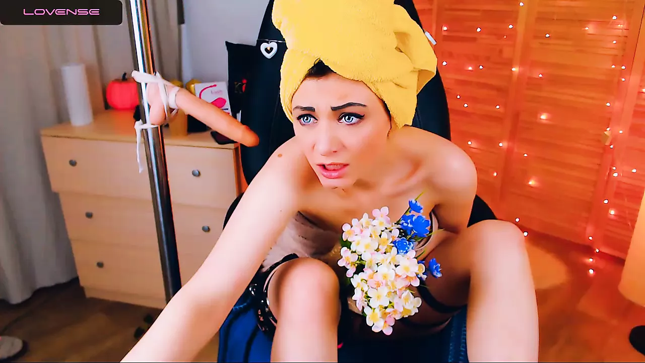 handjob with flowers