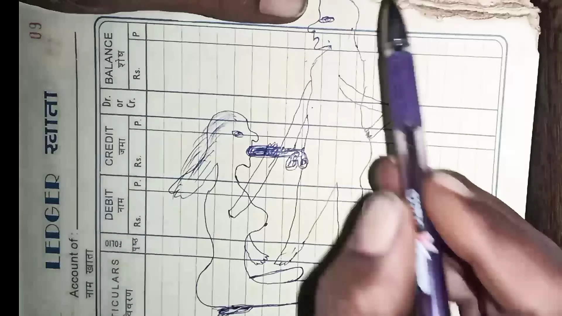 Artsy drawing made with the help of a pencil while having sex