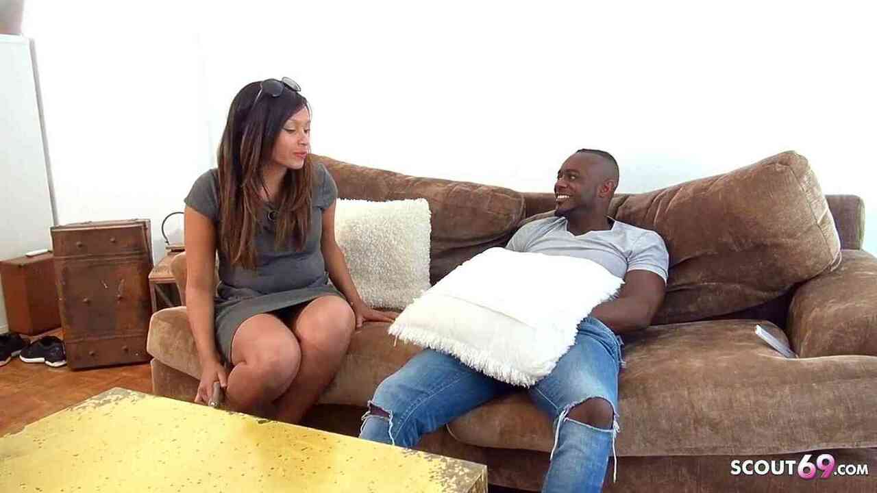 Brown Stepmother catches Black Son Jerking Off and finishes him with Sex
