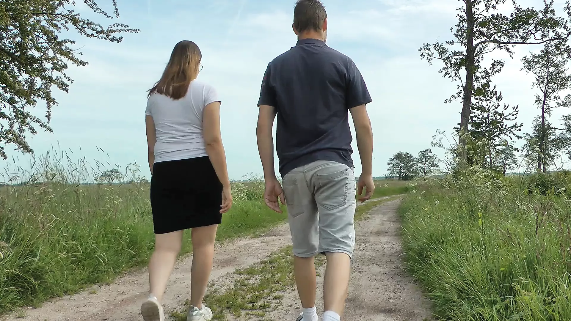 Wow my husband is coming so fast! A lot of cum on my skirt, how do i cover this?