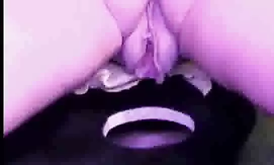 Fun in the gloryhole until the sperm drips out of the pussy