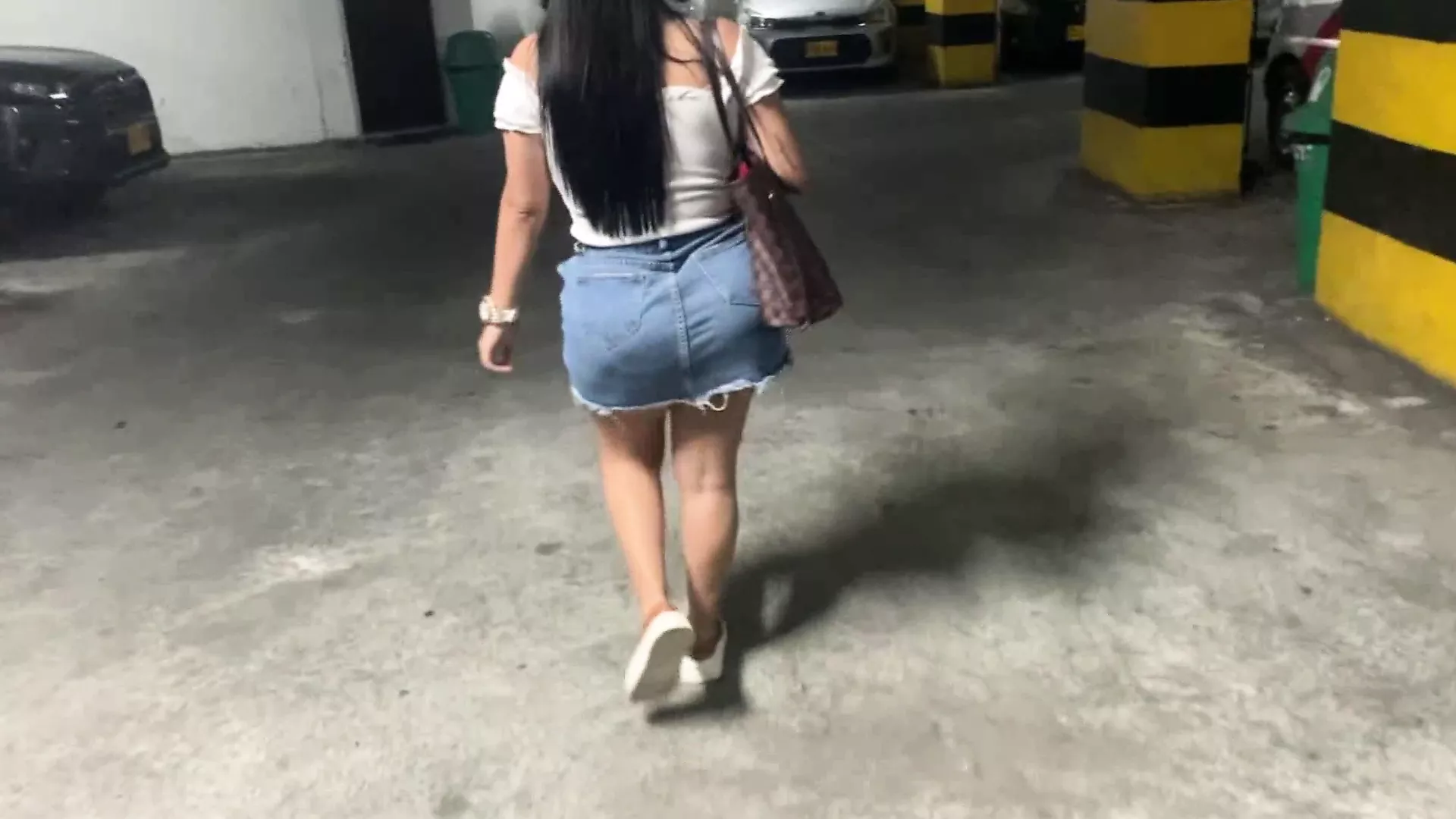 CAMERA ON WOMAN SHOWING UNDERWEAR
