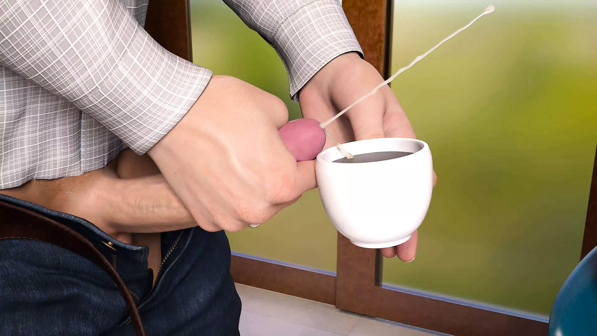 Nursing Back To Pleasure: Cup Of Coffee Filled With Cum For The MILF To Drink – Ep54