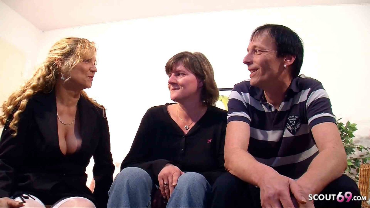 German Mature teach real old married Couple how to Fuck in 3 Some