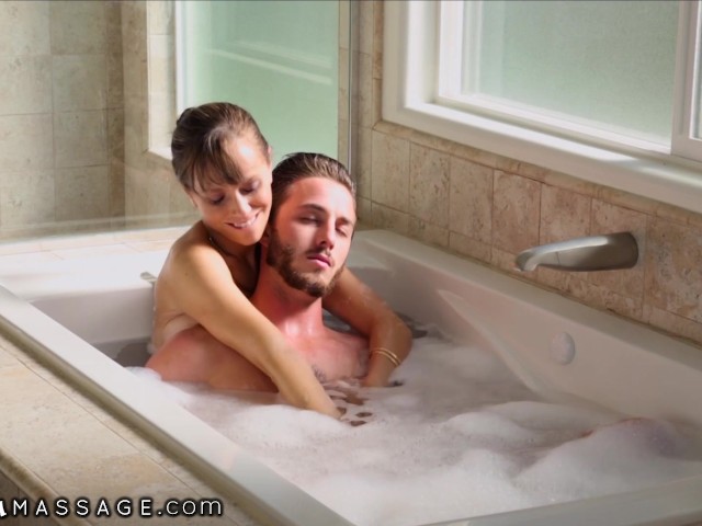 NuruMassage Stepmom Draws Bath for Son