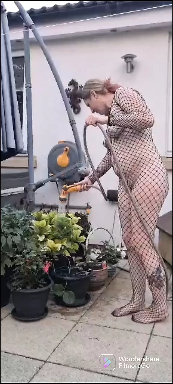 stepmom teasing stepson in her fishnet outfit