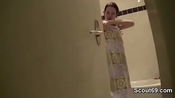 Caught StepSister in Bath and Seduce to Fuck her Ass