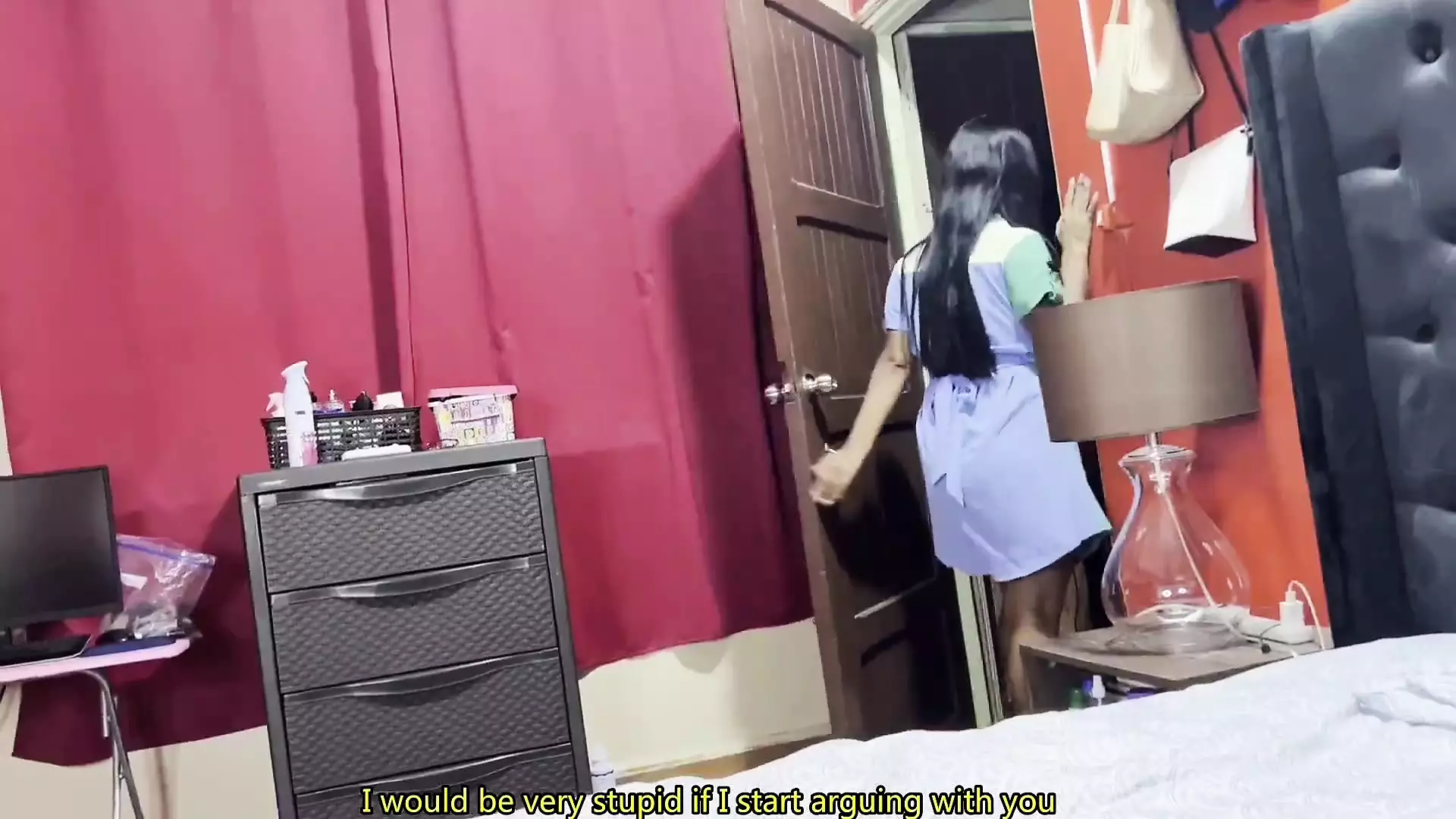 My pussy is just for your father, dont touch it . English subtitles