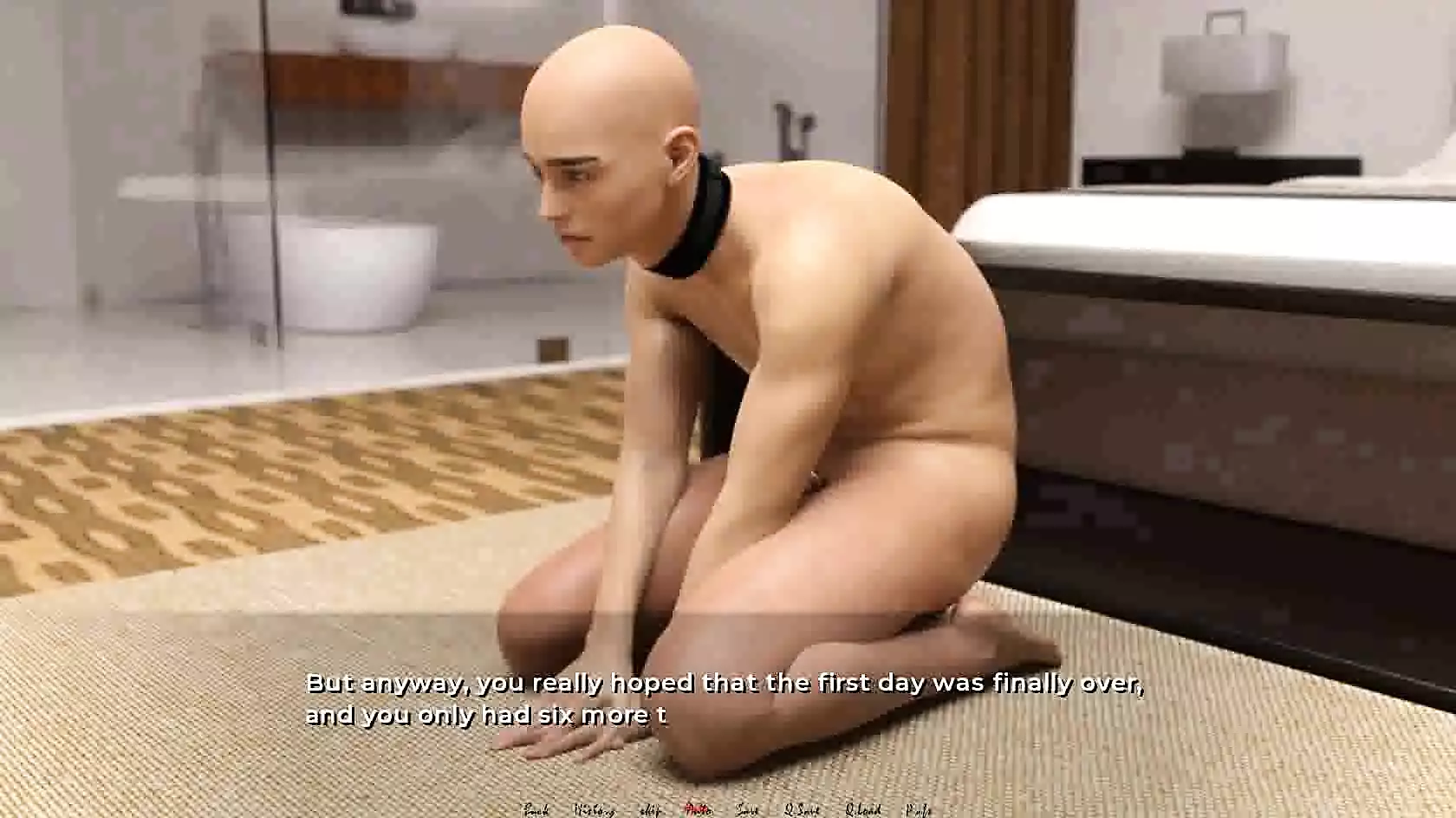 Moving Down-I can't take it anymore and I fucked my neighbor in the bathroom